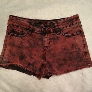 Acid wash shorts size 1